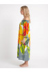 Hand Painted Rayon Off Shoulder Dress